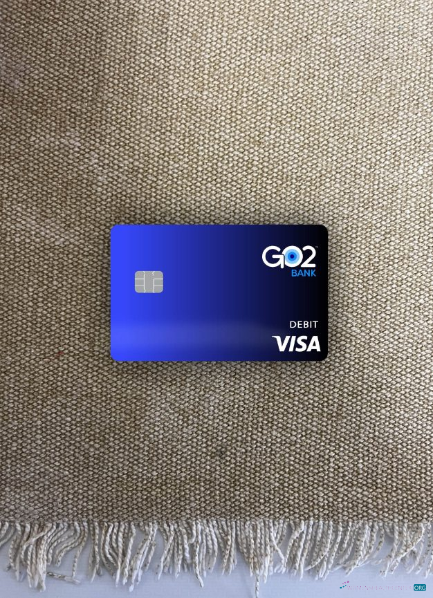 Download GO2 bank visa debit card photolook front Photoshop template